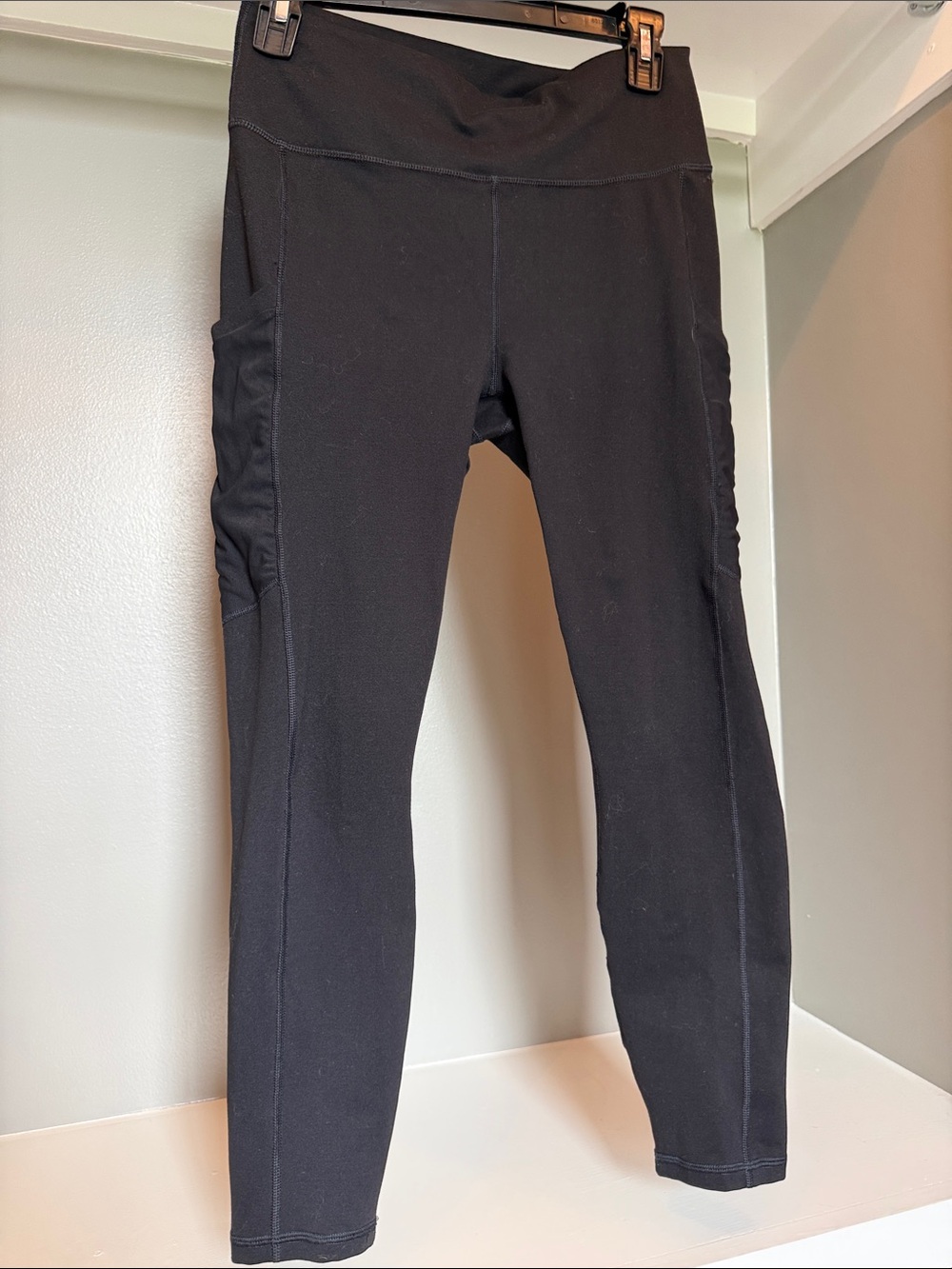 Fabletics Black Side-Pocket High-Waist Leggings